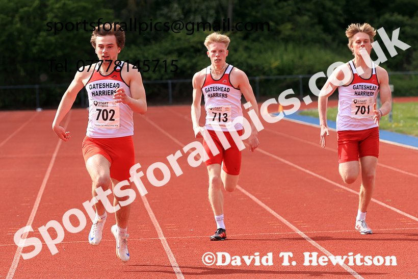 200 metres, 2026 North Eastern Track and Field Champs, Shildon, County Durham. Photo: David T. Hewitson/Sports for All Pics